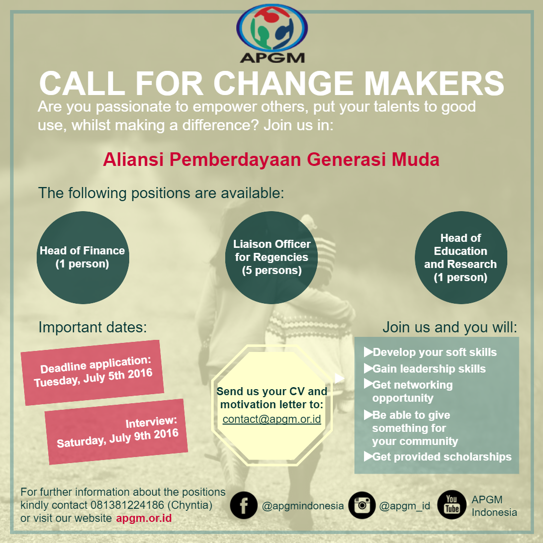 [Poster] - Call for Change Makers (Instagram & Whatsapp)